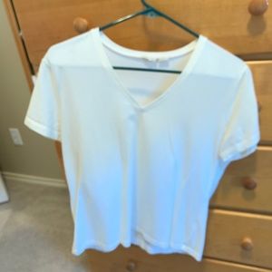 NORDSTROM off-white Carlson v-neck tee